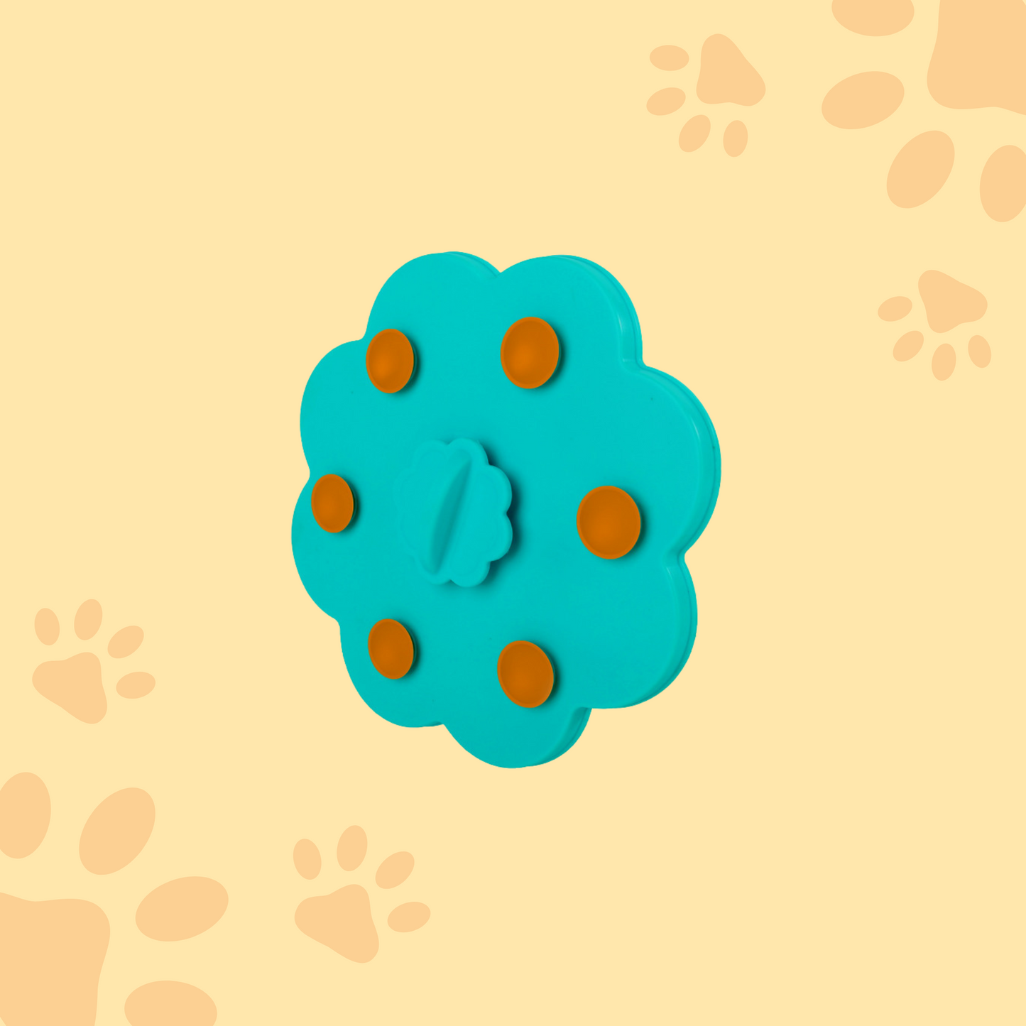 Tapis de léchage avec une attache barreau salon