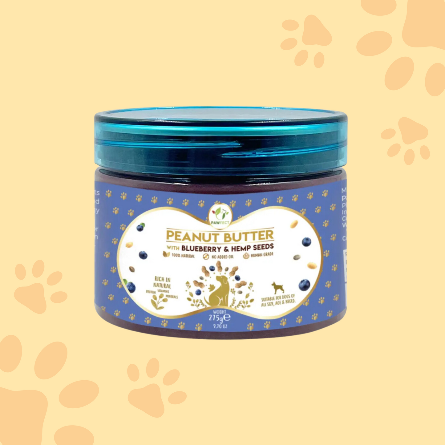 Beurre de cacahuète myrtille et chanvre