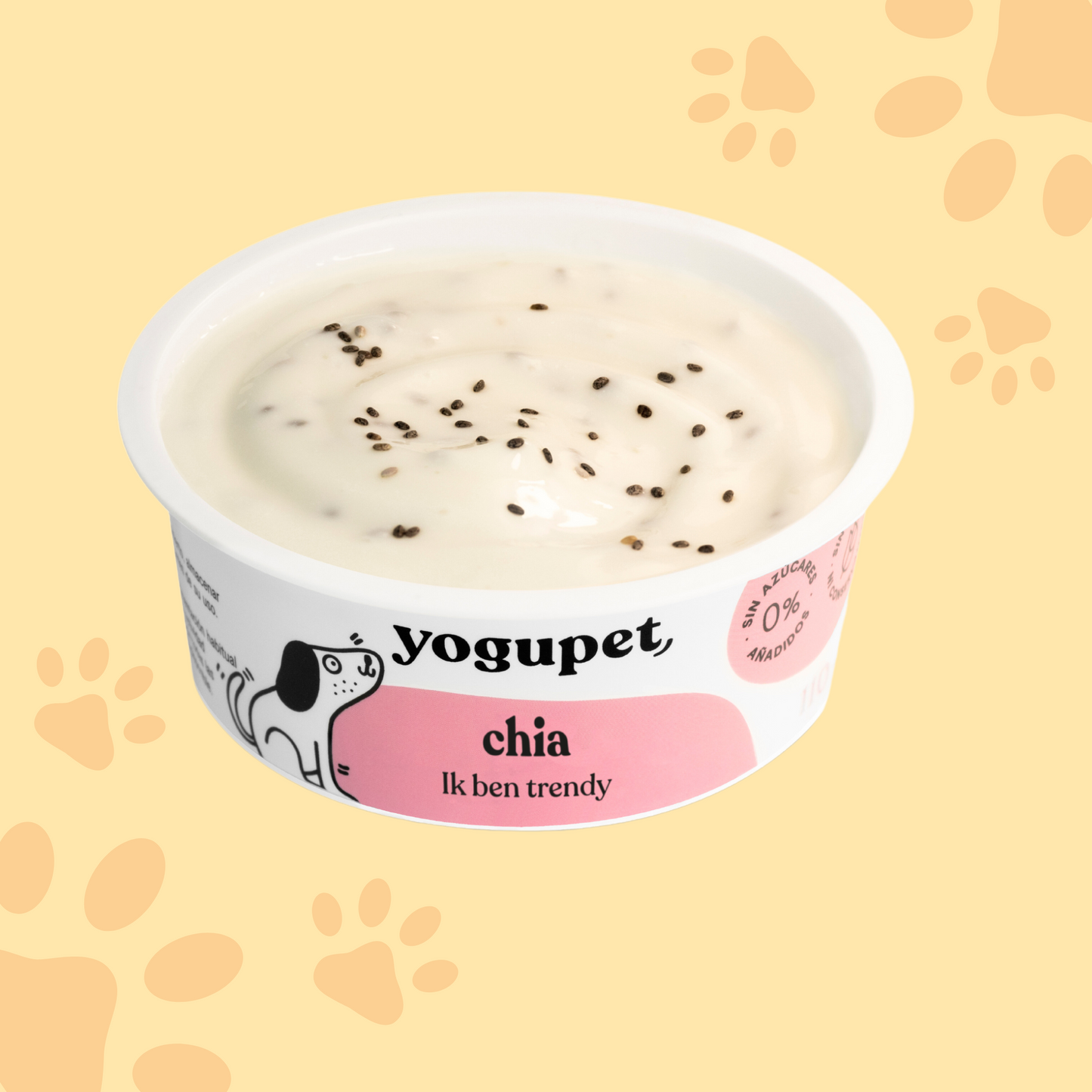Yaourt sans lactose aux graines de Chia - Yogupet