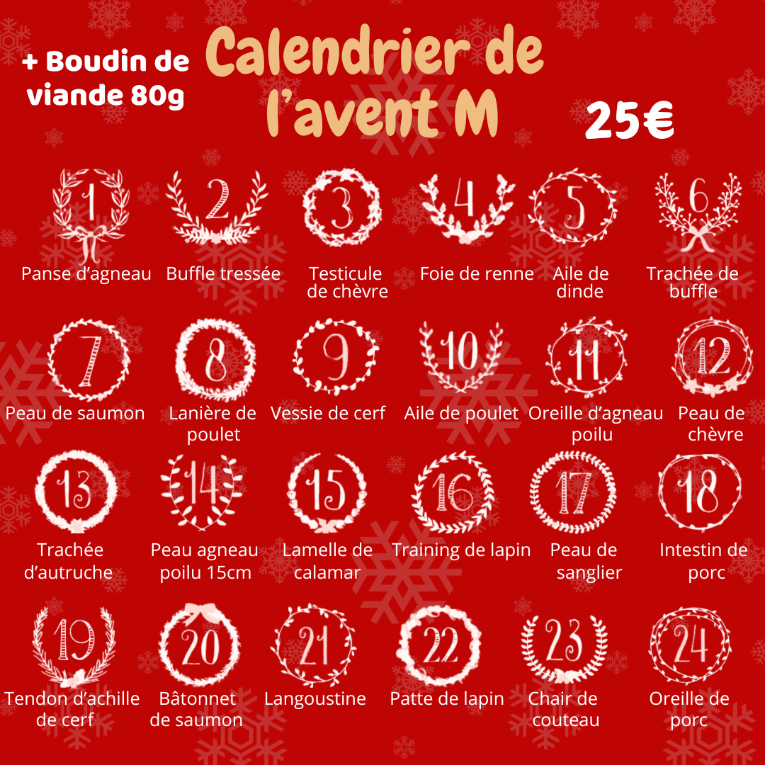 Pré commande Calendrier de l'Avent pour chien
