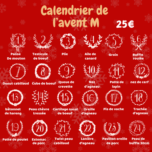 Pré commande Calendrier de l'Avent pour chien